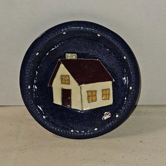 Earthen Vessel Signed Art Pottery 5" Round Bowl Signed 1994 1/2" Diameter - Picture 5 of 7